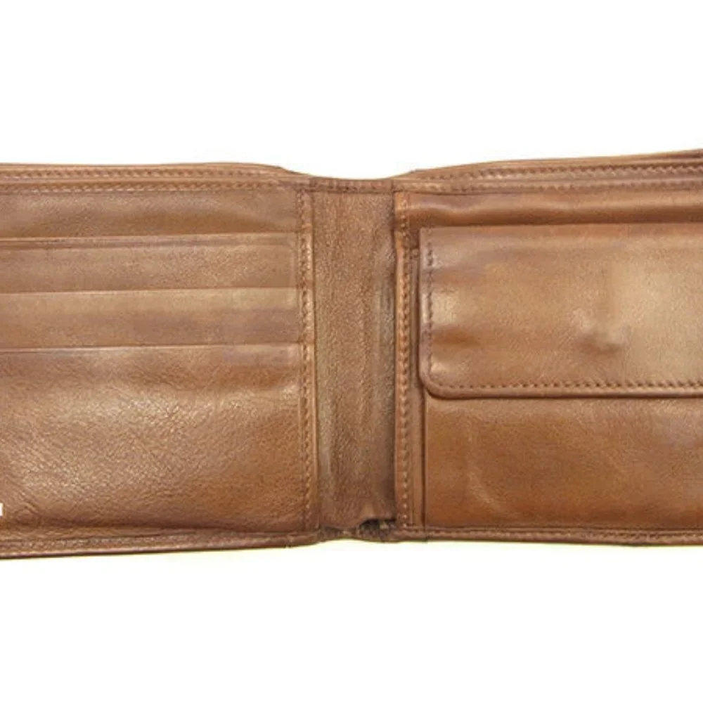 Gucci Wallet Purse Bifold Logo Brown Mens Authentic Used - Picture 3 of 6
